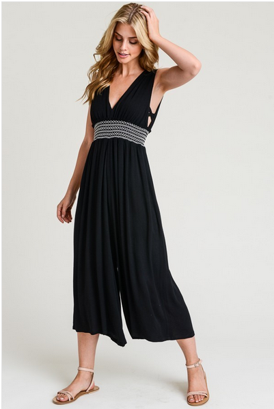 hem and thread jumpsuit