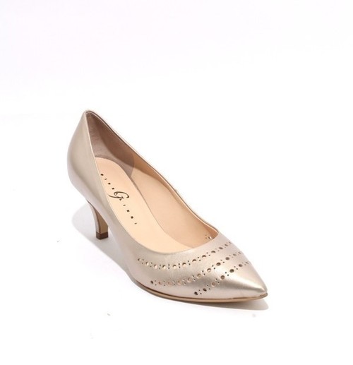 light gold pumps