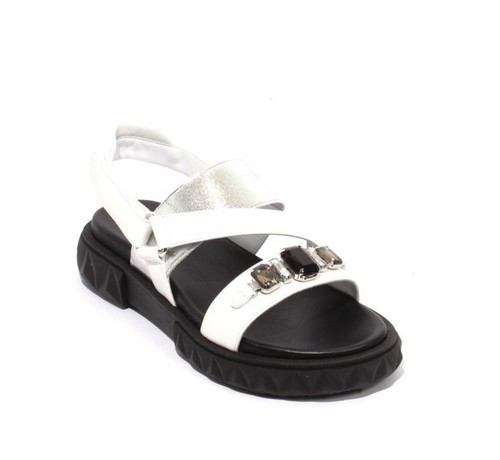 flat white platform sandals