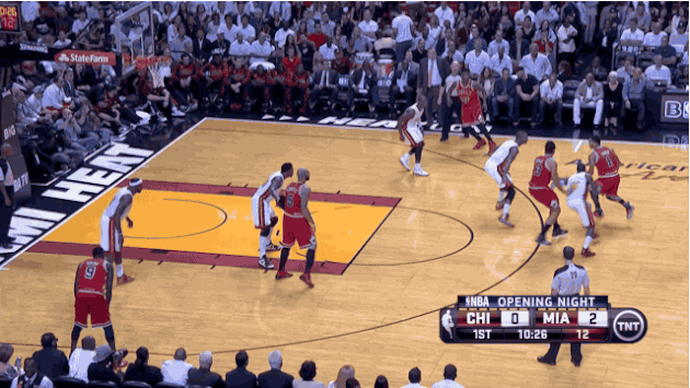 Derrick Rose Slices Through the Defense for His First Basket in His Return