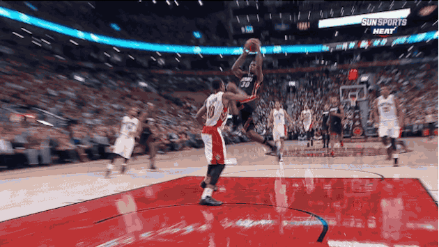 LeBron James Throws Down a Putback Dunk vs. the Raptors