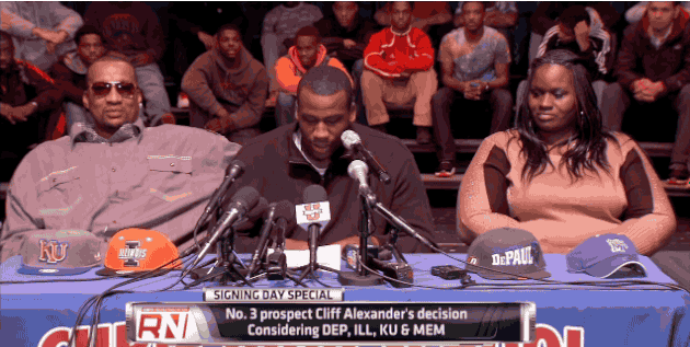 Illinois Fans Get Faked out During Cliff Alexander's Announcement