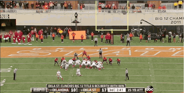 Oklahoma Kicker Scores on Fake Field Goal