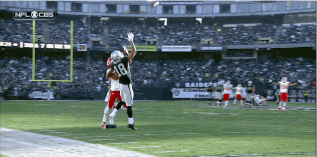 Raiders' Andre Holmes Makes Great 1-Handed Catch with Only 1 Shoe