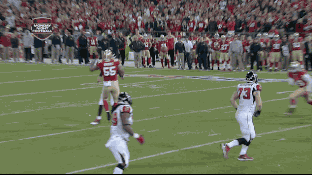 Donte Whitner Gets Called for Questionable Personal Foul Against Falcons