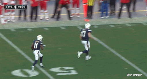 Philip Rivers Hilariously Whiffs at Throwing a Block