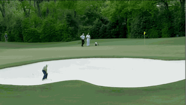 Jordan Spieth Makes Incredible Bunker Shot for Birdie at Masters