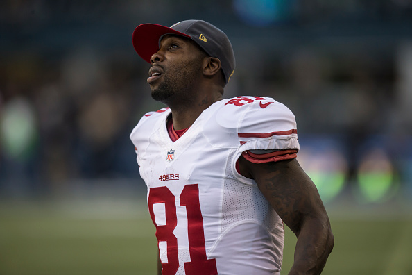 SEATTLE, WA - NOVEMBER 22: Wide receiver Anquan Boldin #81 of the Seattle Seahawks walks on the sidelines during the second half of the football game against the Seattle Seahawks at CenturyLink Field on November 22, 2015 in Seattle, Washington. The Seahawks won the game 29-13. (Photo by Stephen Brashear/Getty Images)