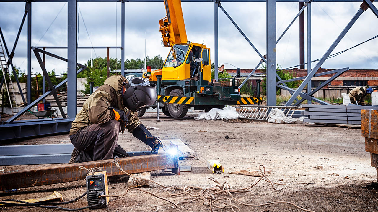 Steal beam welding