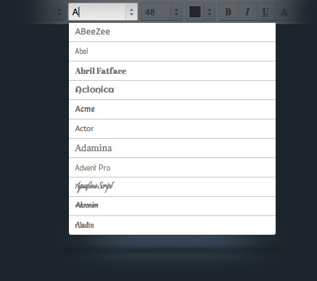 font library