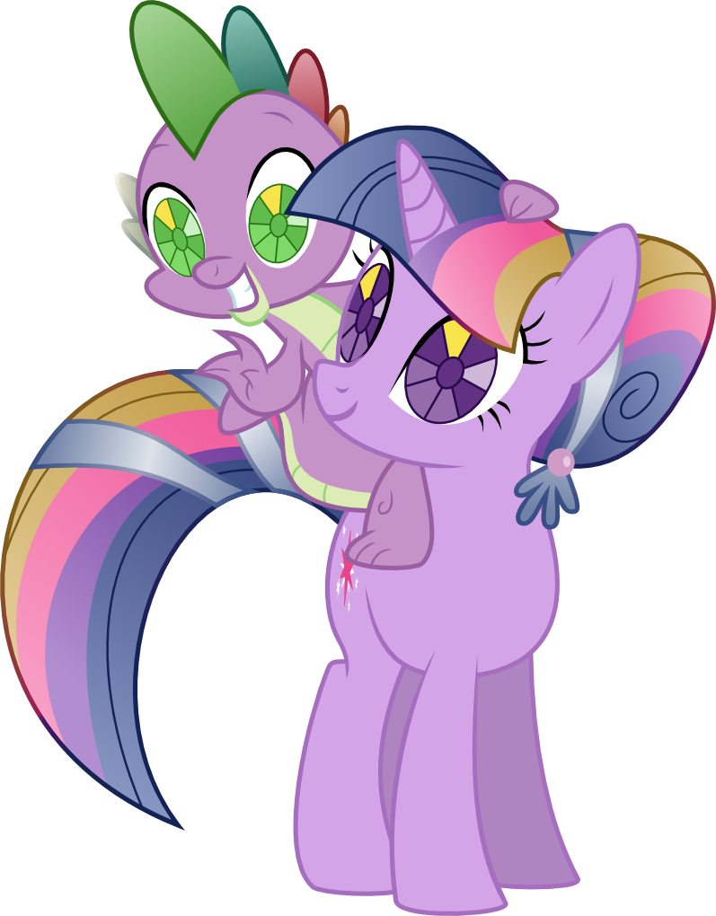 spike and twilight sparkle drawn by kaylathehedgehog - Bronibooru