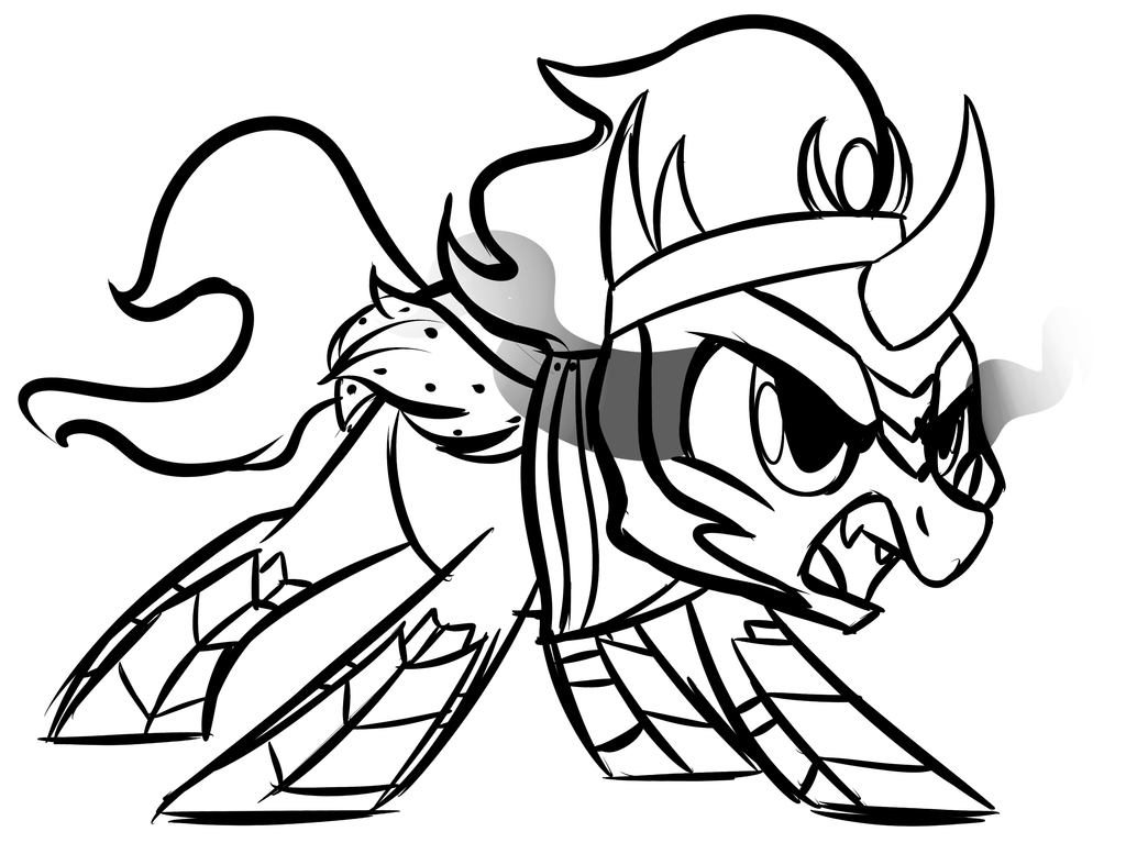 Mlp King Sombra Coloring Page Pages Sketch Coloring Page