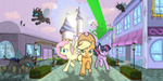 applejack canterlot changeling fluttershy mylittlearts twilight_sparkle rating:Safe score:4 user:Geomancing