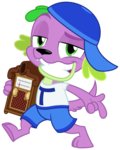 Post 66209, tags: cap, dog, equestria_girls, highres, shirt, spike, stereo, titanic:_the_legend_goes_on, transparent, vector, zutheskunk, rating:Safe, score:7, user:Grue
