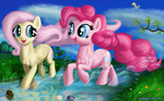 deathpwny derpy_hooves fluttershy highres pinkie_pie rating:Safe score:6 user:Geomancing