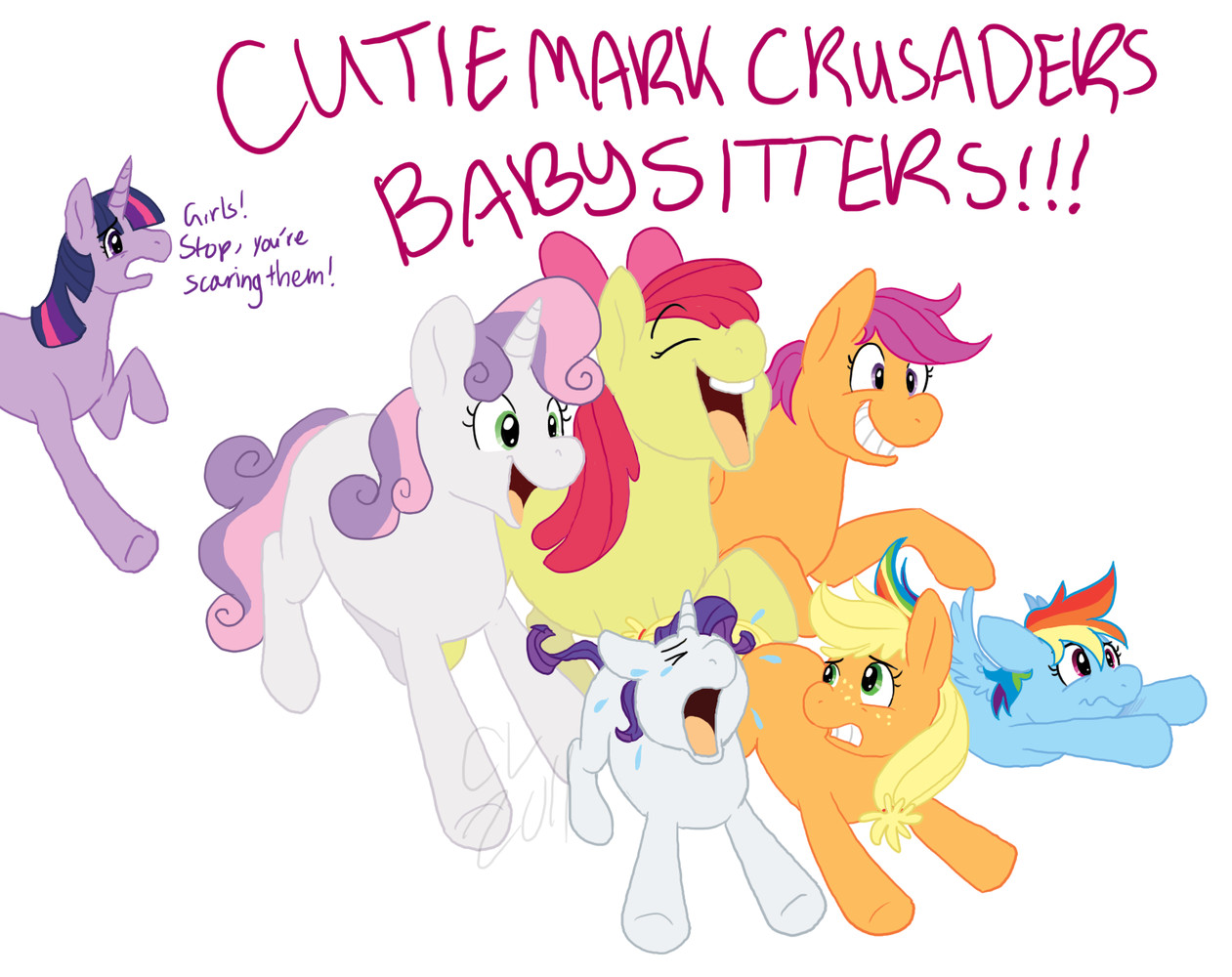 apple bloom, applejack, cutie mark crusaders, rainbow dash, rarity, and