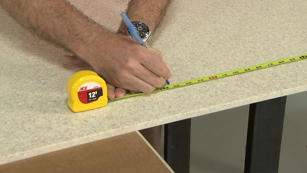 Measuring Solid Surface Before Cutting