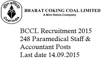 Bundlr - BCCL Recruitment 2015 for 248 Paramedical & Accountant Posts Bundlr - BCCL Recruitment 2015 for 248 Paramedical & Accountant Posts