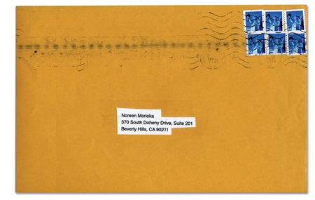 The spineless no return address envelope for the hate mail with corny typography