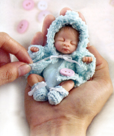 The Cute As A Button Doll: Fit's in your hand or pocket