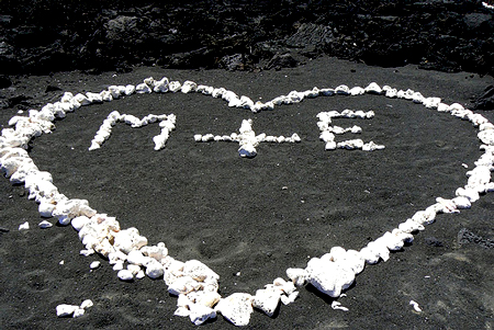 A traditional message with the coral/lava typography