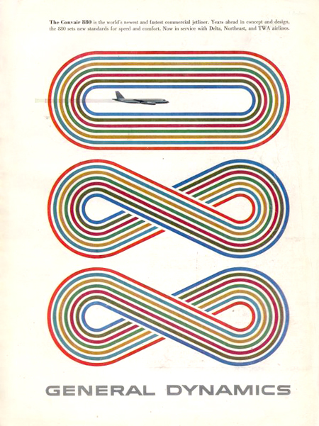 General Dynamics, Convair 800 advertisement