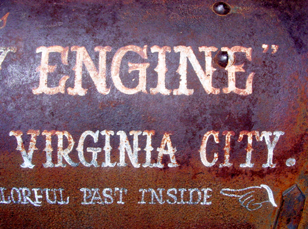 DSC01253 Sign detail, Virginia City, Nevada