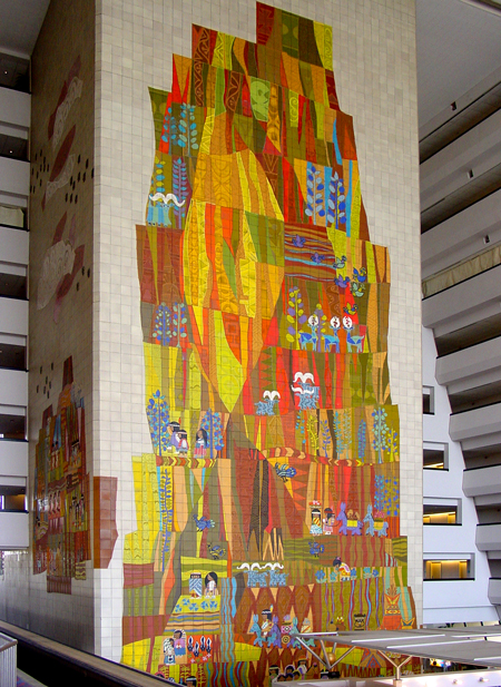 Grand Canyon Concourse mural, Mary Blair designer, Walt Disney World®