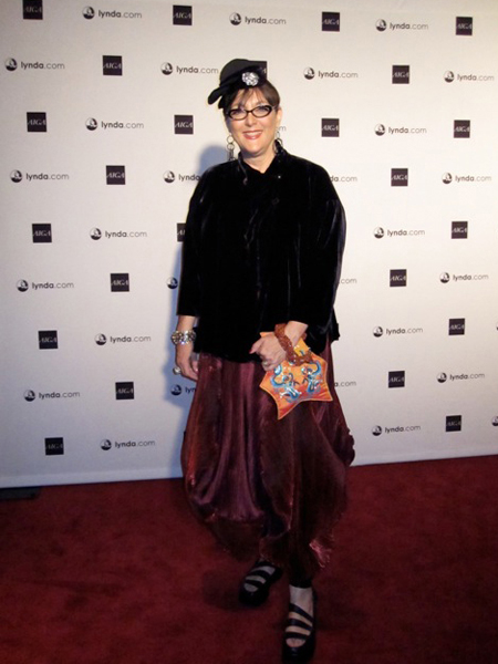 IMG_1202_2 Lovlier than her logo behind her, Lynda Weinman