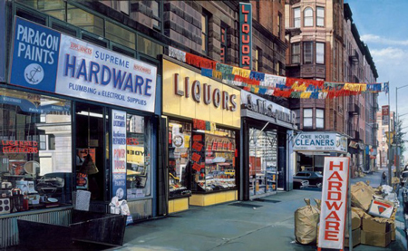 Richard Estes, Supreme Hardware, 1974, oil on canvas