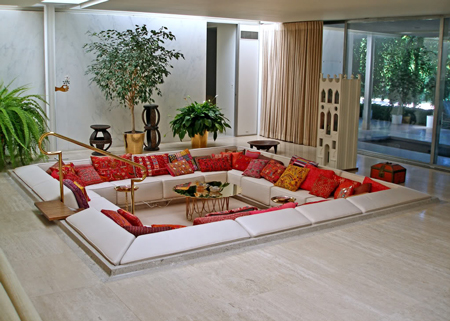 Eero Saarinen, Miller House, 1957, the pit