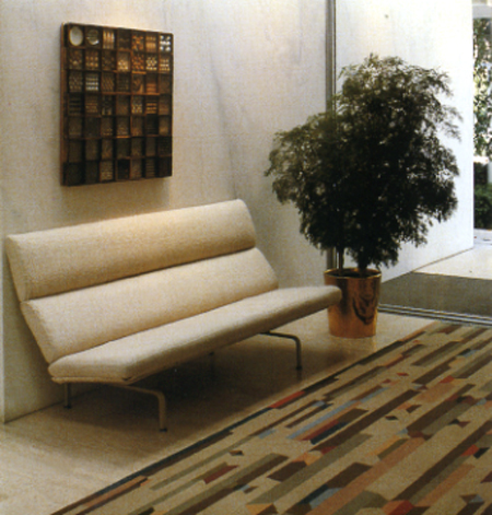 Eero Saarinen, Miller House, 1957, hall