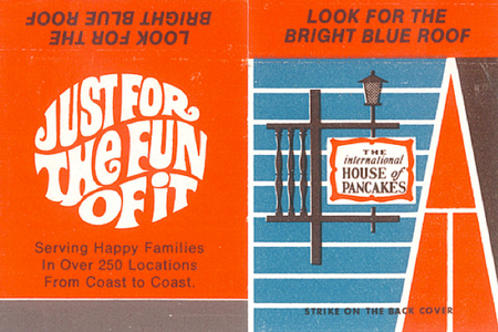 Picture-7 International House of Pancakes match book cover