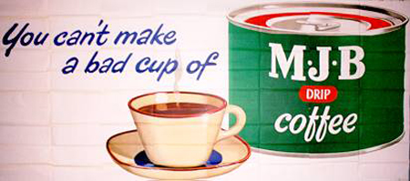 MJB cofee tin