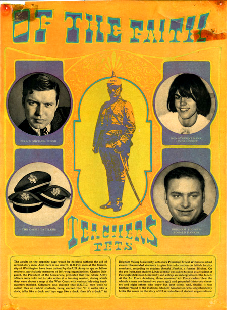 student-assassinback Non-student narc and teachers pet, c.1969