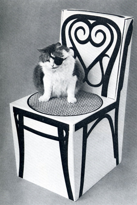 Marget Larsen, cardboard Thonet chair