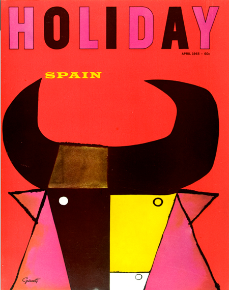 Holiday magazine cover, George Giusti, 1965