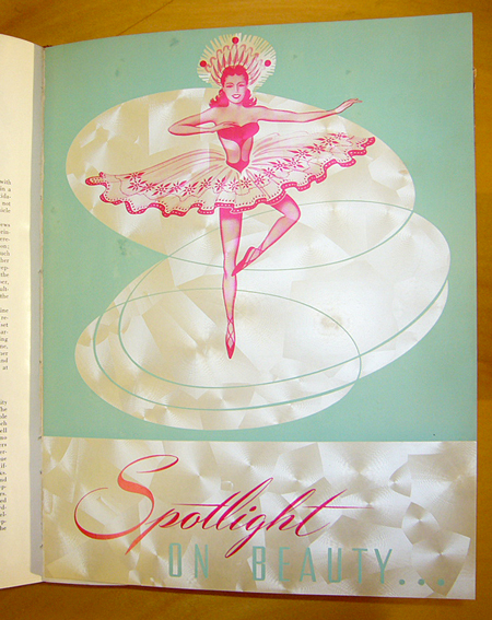 P1050328 Ninth Graphic Arts Production Yearbook, 1950: very groovy paper