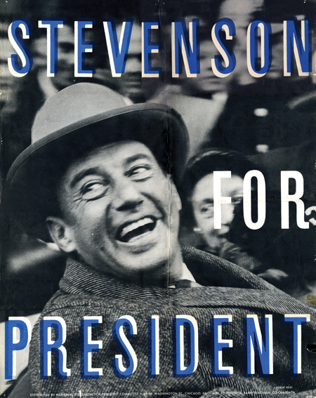 Adlai Stevenson campaign poster 1956