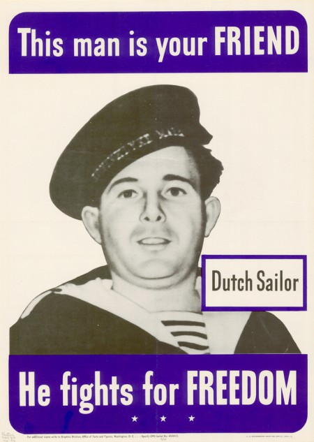 WWII Dutch Sailor poster, 1942