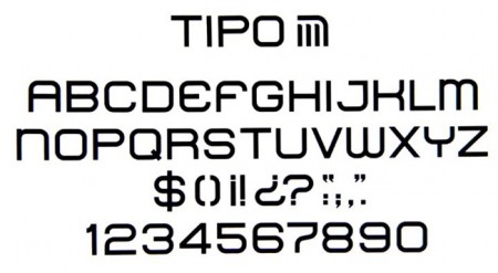 Tipo font, Mexico City Metro, 1969