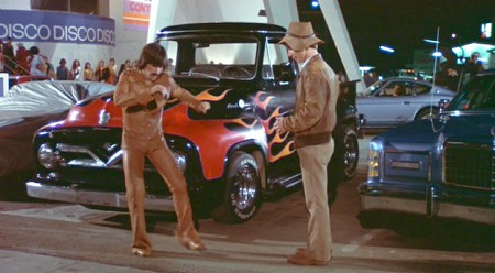 slick leather outfit