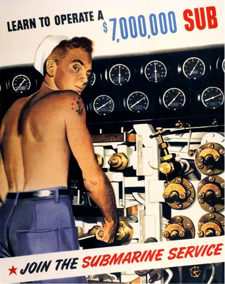 Navy Recruitment poster, WWII