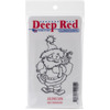  Deep Red Stamps Seahorse Deep Red Cling Stamp 2"X3"-Julenissen