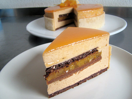 Apricot Praline Cake