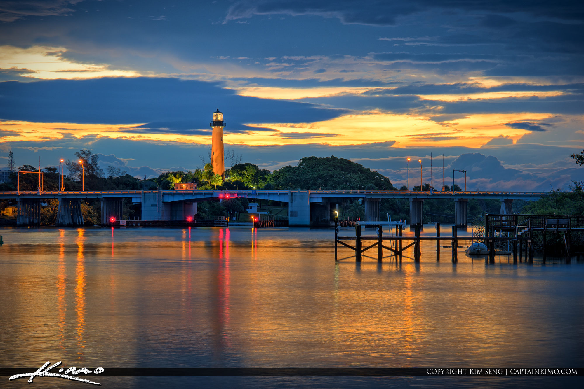 Cloudy Morning Jupiter Lighthouse Sunrise Florida cloudy-morning-jupiter-lighthouse-sunrise-florida