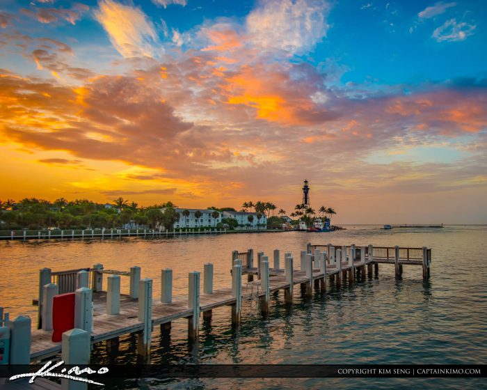 Hillsboro Lighthouse Sunrise Photo