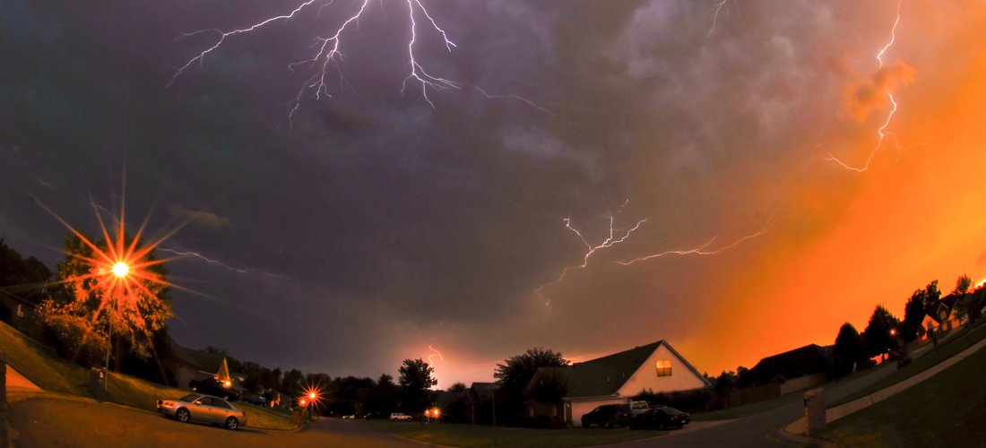 Sunset Lightening Neighborhood1 by Karla Hall