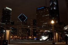 Looking over millennium park by Steven Pavlick