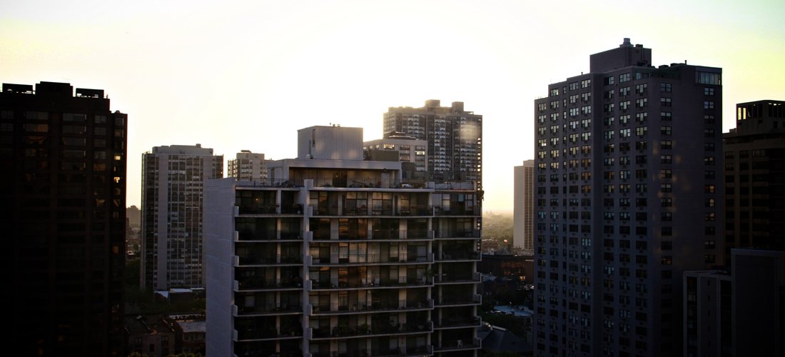 Sunset Behind the City by Ben Flynn